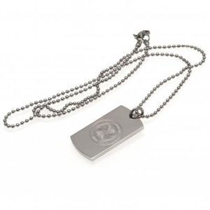 FC Celtic řetízek na krk se psí známkou Engraved Dog Tag & Chain o50sdece