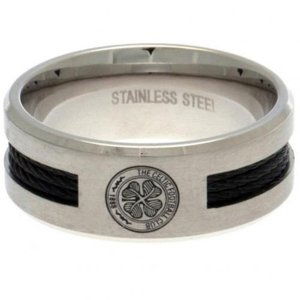 FC Celtic prsten Black Inlay Medium o40sriceb