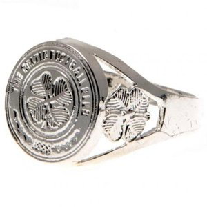 FC Celtic prsten Silver Plated Crest Large o02sprcec