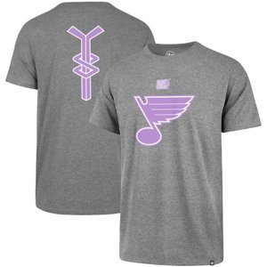 St. Louis Blues pánské tričko grey 47 Hockey Fights Cancer 47 Brand 66893