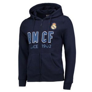 Real Madrid pánská mikina s kapucí zip Since 1902 No2 black 26339