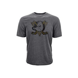 Anaheim Ducks pánské tričko grey Retro Tee Levelwear 67475
