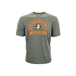 Anaheim Ducks pánské tričko grey Icon Tee Levelwear 67325