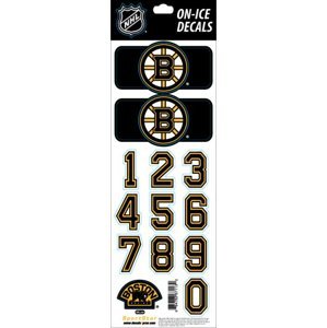 Boston Bruins samolepky na helmu Decals Black 69332