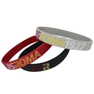 AS Roma 3pack gumový náramek Rubber bracelet 1328