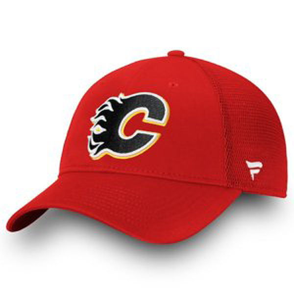 Calgary Flames čepice baseballová kšiltovka Elevated Core Trucker Fanatics Branded 72758