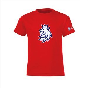 Hokejové reprezentace dětské tričko red Czech Ice Hockey logo lion 74078