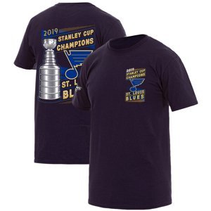 St. Louis Blues pánské tričko 2019 Stanley Cup Champions Navy Fanatics Branded 76196