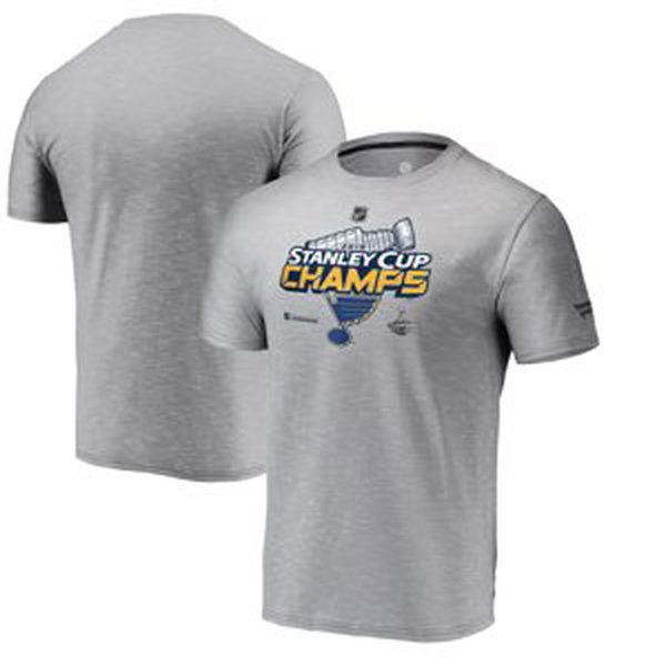 St. Louis Blues pánské tričko grey 2019 Stanley Cup Champions Locker Room Fanatics Branded 76217