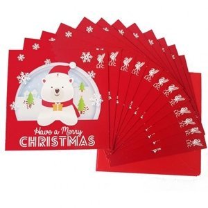 FC Liverpool vánoční přání 12 Pack Christmas Cards c50carliv