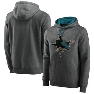 San Jose Sharks pánská mikina s kapucí Iconic Back To Basics Overhead Fanatics Branded 81533