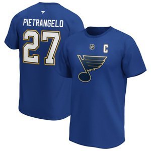 St. Louis Blues pánské tričko Alex Pietrangelo #27 Iconic Name & Number Graphic Fanatics Branded 83039