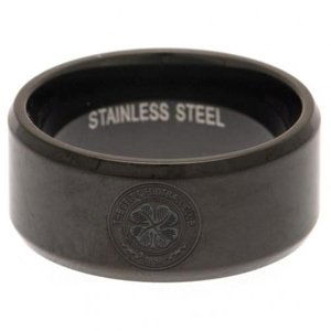 FC Celtic prsten Black IP Ring Medium m55ripcelb