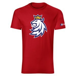 Hokejové reprezentace pánské tričko Czech Republic Logo Lev red 83892