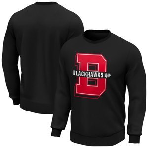 Chicago Blackhawks pánská mikina College Letter Crew Sweatshirt Fanatics Branded 84309
