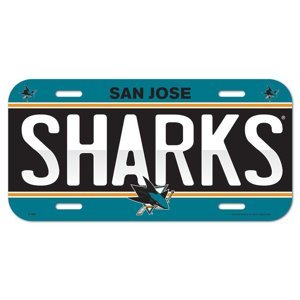 San Jose Sharks cedule na zeď License Plate Banner 86592