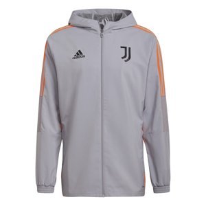 Juventus Turín pánská bunda s kapucí presentation grey adidas 44156