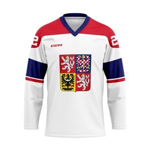 Hokejové reprezentace hokejový dres Czech Republic embroidered white CCM 92938