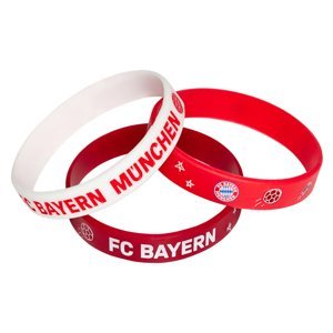 Bayern Mnichov 3pack gumový náramek KIDS red white 45731
