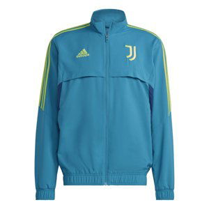 Juventus Turín pánská fotbalová bunda Condivo Presentation teal adidas 47420