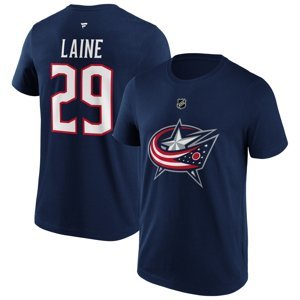 Columbus Blue Jackets pánské tričko Patrick Laine #29 Name & Number Graphic navy Fanatics Branded 94701