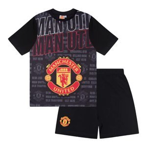 Manchester United dětské pyžamo Text black 48000