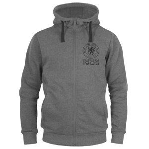 FC Chelsea pánská mikina s kapucí zip grey 48786