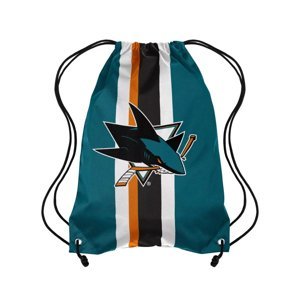San Jose Sharks gymsak FOCO Team Stripe Drawstring Backpack 95385