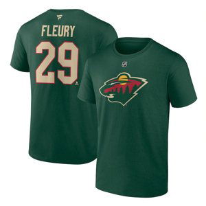 Minnesota Wild pánské tričko Marc-Andre Fleury #29 Stack Logo Name & Number Fanatics Branded 95427