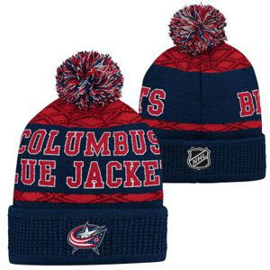 Columbus Blue Jackets dětská zimní čepice Puck Pattern Cuffed 96426