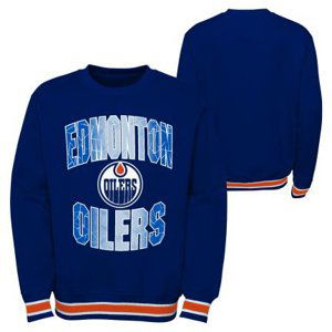 Edmonton Oilers dětská mikina s kapucí Blueliner Crew Neck 96834