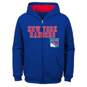 New York Rangers dětská mikina s kapucí Stated Full Zip Hoodie Outerstuff 95517
