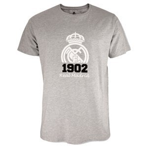 Real Madrid pánské tričko Crest grey 51321