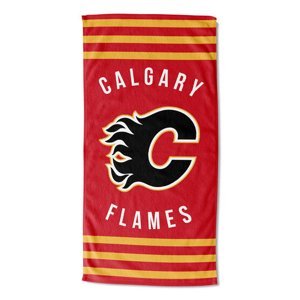 Calgary Flames plážová osuška Striped Beach Towel 100637