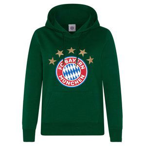 Bayern Mnichov pánská mikina s kapucí Logo green 51989