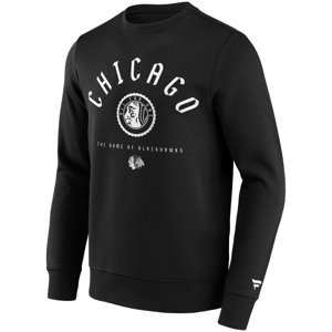 Chicago Blackhawks pánská mikina College Stamp Hoodie Sweatshirt black Fanatics Branded 102402