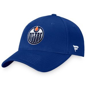 Edmonton Oilers čepice baseballová kšiltovka Core Structured Adjustable blue Fanatics Branded 102828