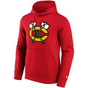 Chicago Blackhawks pánská mikina s kapucí Primary Logo Graphic Hoodie red Fanatics Branded 102624