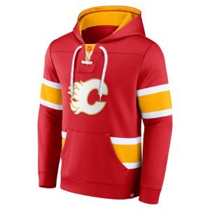 Calgary Flames pánská mikina s kapucí Iconic NHL Exclusive Pullover Hoodie red Fanatics Branded 102660