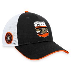Anaheim Ducks čepice baseballová kšiltovka Draft 2023 Podium Trucker Adjustable Authentic Pro Fanatics Branded 103032