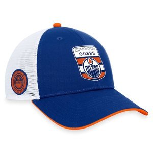 Edmonton Oilers čepice baseballová kšiltovka Draft 2023 Podium Trucker Adjustable Authentic Pro Fanatics Branded 103062