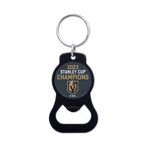 Vegas Golden Knights přívěšek s otvírakem 2023 Stanley Cup Champions Bottle Opener Key Ring black 104421