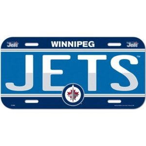 Winnipeg Jets cedule na zeď License Plate Banner 104694