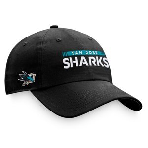 San Jose Sharks čepice baseballová kšiltovka Unstr Adj Black Fanatics Branded 104886