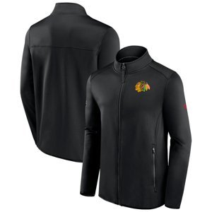 Chicago Blackhawks pánská bunda RINK Fleece Jacket Black-Black Fanatics Branded 105051