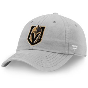 Vegas Golden Knights čepice baseballová kšiltovka NHL Core Grey Curved Unstructured Strapback Cap Fanatics Branded 105129