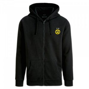 Borussia Dortmund pánská mikina s kapucí Zip black 53992