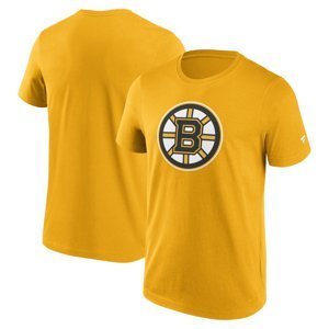 Boston Bruins pánské tričko Primary Logo Graphic T-Shirt Yellow Gold Fanatics Branded 105879