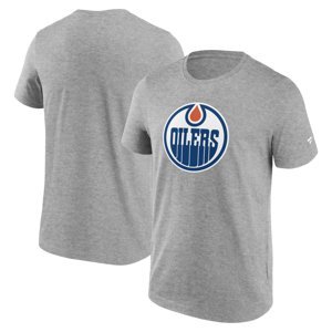 Edmonton Oilers pánské tričko Primary Logo Graphic Sport Gray Heather Fanatics Branded 105978