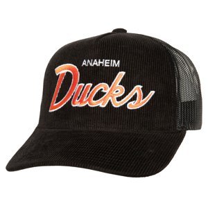 Anaheim Ducks čepice baseballová kšiltovka NHL Times Up Trucker black Mitchell & Ness 106323